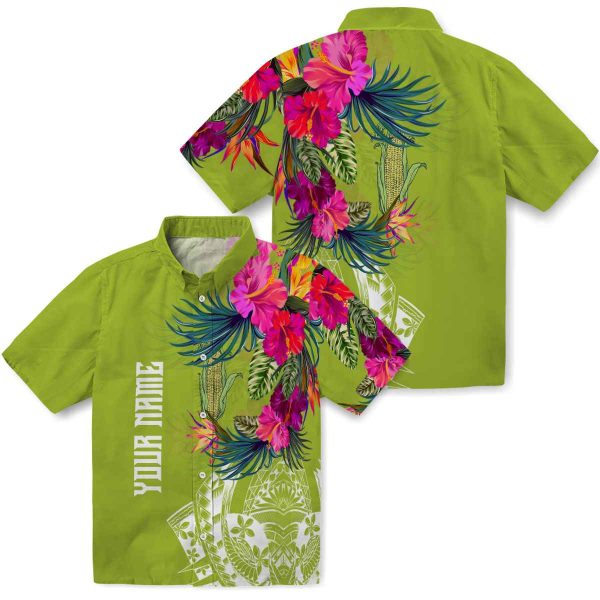 Corn Floral Polynesian Hawaiian Shirt Latest Model