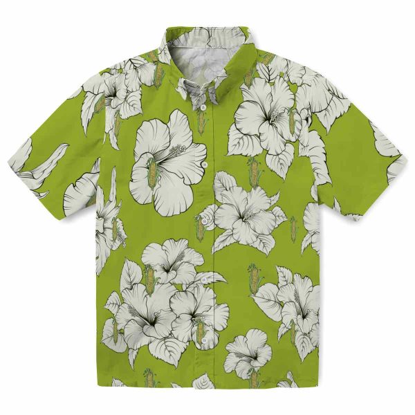 Corn Hibiscus Blooms Hawaiian Shirt Best selling