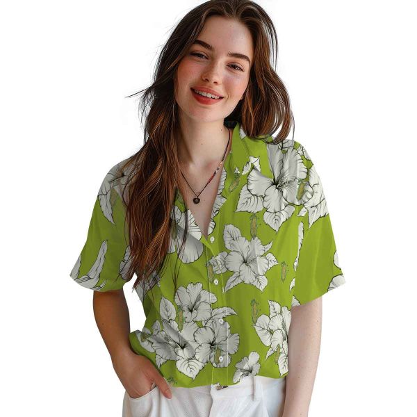 Corn Hibiscus Blooms Hawaiian Shirt Trendy