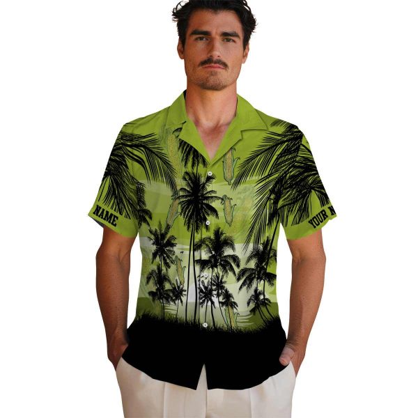 Corn Sunset Scene Hawaiian Shirt High quality