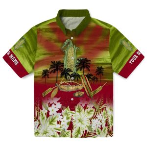 Corn Tropical Canoe Hawaiian Shirt Best selling