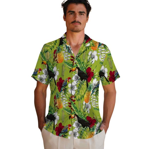 Corn Tropical Toucan Hawaiian Shirt High quality