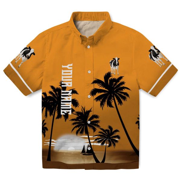 Cow Beach Sunset Hawaiian Shirt Best selling