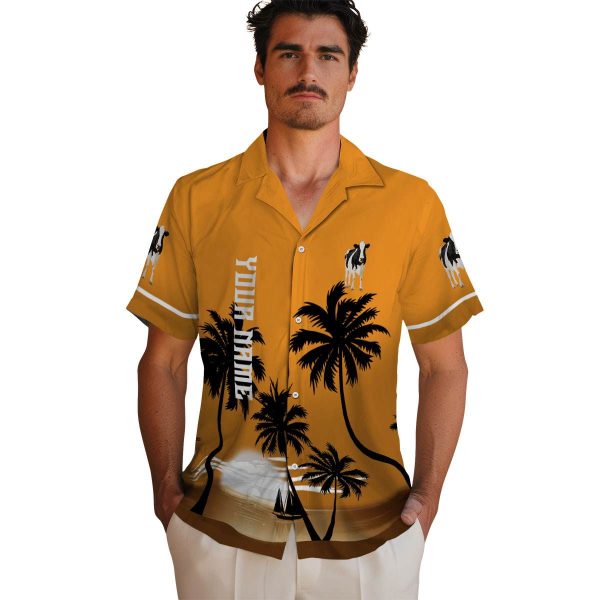 Cow Beach Sunset Hawaiian Shirt High quality