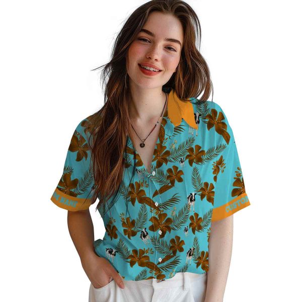 Cow Botanical Print Hawaiian Shirt Trendy