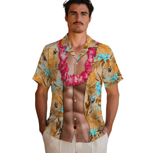 Cow Chest Illusion Hawaiian Shirt High quality