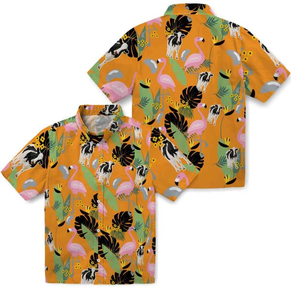 Cow Flamingo Leaves Hawaiian Shirt Latest Model