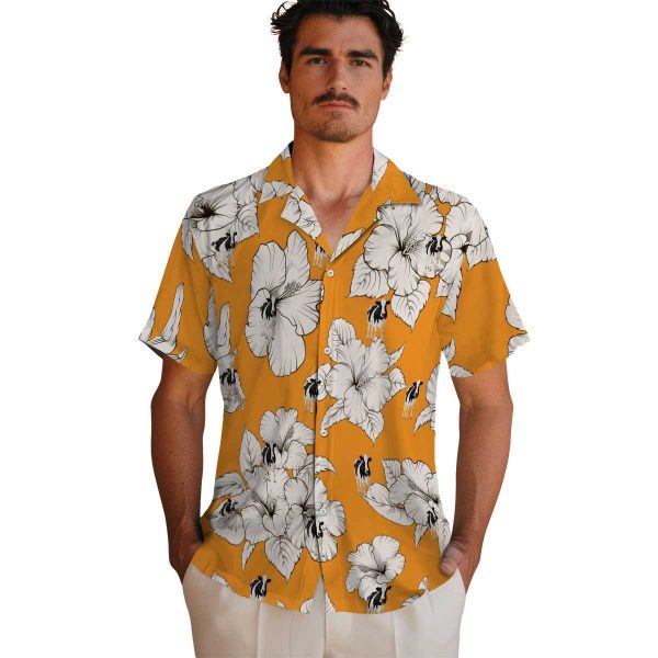 Cow Hibiscus Blooms Hawaiian Shirt High quality