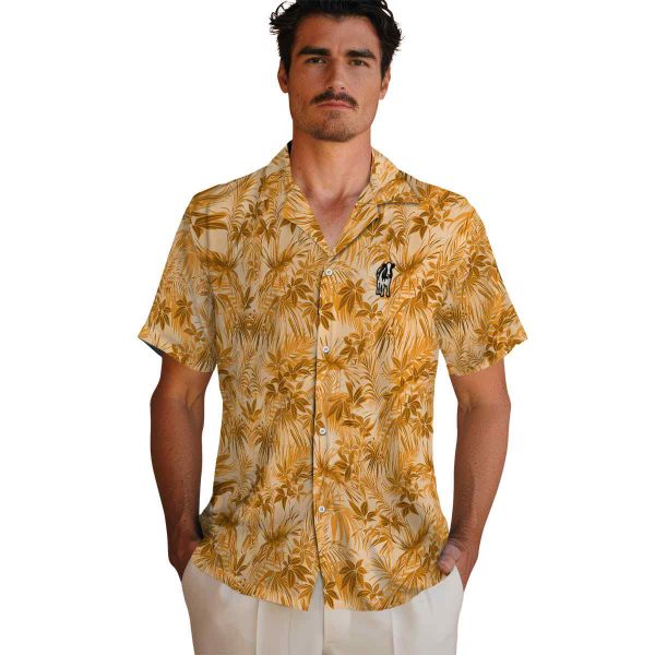 Cow Leafy Pattern Hawaiian Shirt High quality