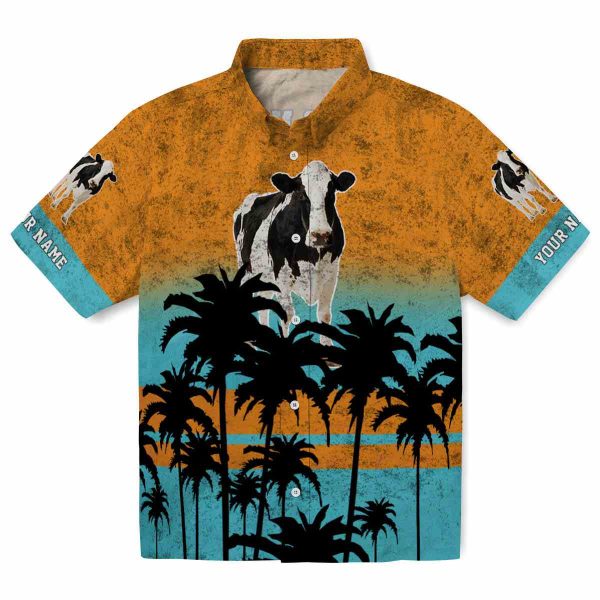 Cow Sunset Pattern Hawaiian Shirt Best selling