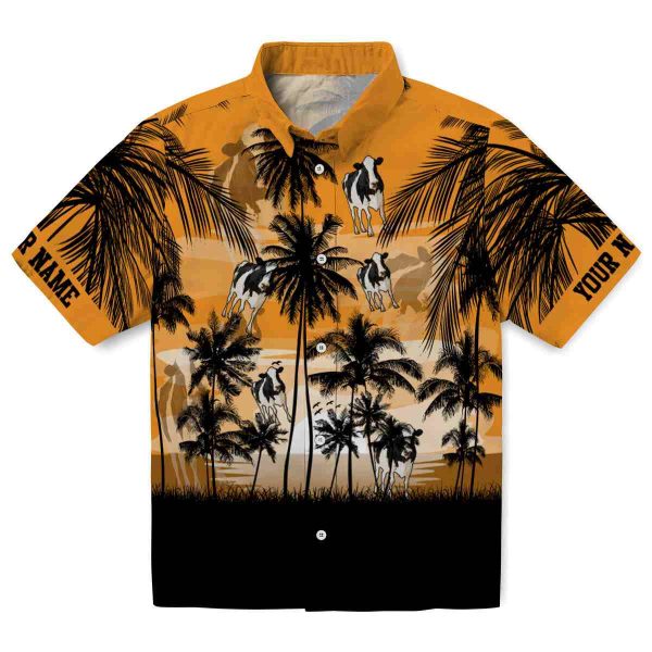 Cow Sunset Scene Hawaiian Shirt Best selling