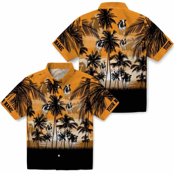 Cow Sunset Scene Hawaiian Shirt Latest Model