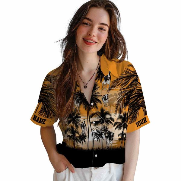 Cow Sunset Scene Hawaiian Shirt Trendy