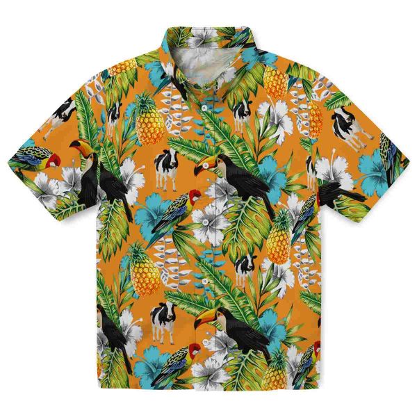 Cow Tropical Toucan Hawaiian Shirt Best selling