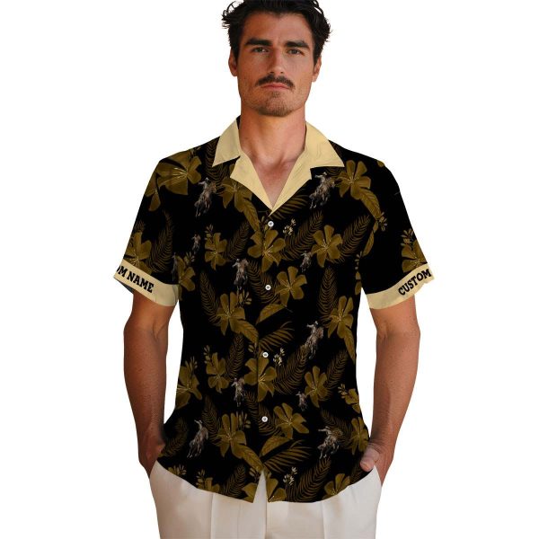 Cowboy Botanical Print Hawaiian Shirt High quality