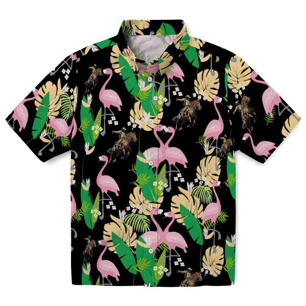 Cowboy Flamingo Foliage Hawaiian Shirt Best selling