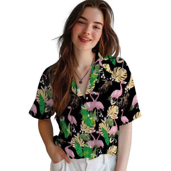 Cowboy Flamingo Foliage Hawaiian Shirt Trendy