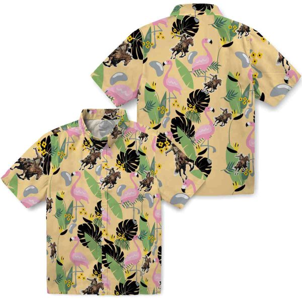 Cowboy Flamingo Leaves Hawaiian Shirt Latest Model