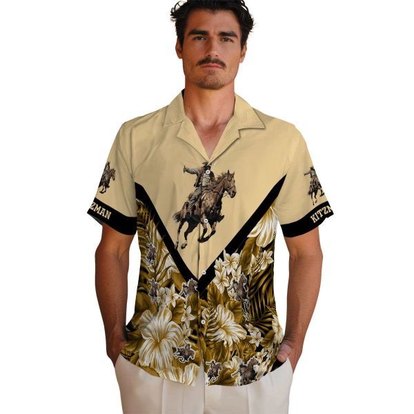 Cowboy Floral Chevron Hawaiian Shirt High quality