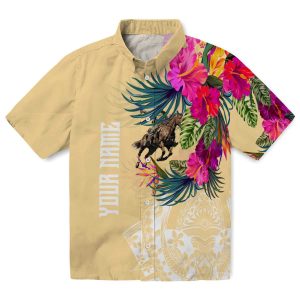 Cowboy Floral Polynesian Hawaiian Shirt Best selling