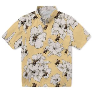 Cowboy Hibiscus Blooms Hawaiian Shirt Best selling