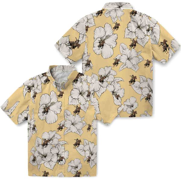 Cowboy Hibiscus Blooms Hawaiian Shirt Latest Model