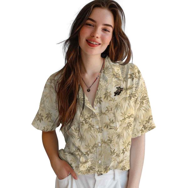 Cowboy Leafy Pattern Hawaiian Shirt Trendy