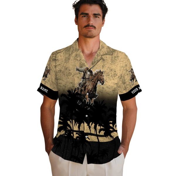 Cowboy Sunset Pattern Hawaiian Shirt High quality