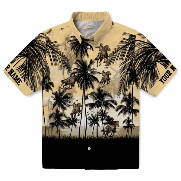 Cowboy Sunset Scene Hawaiian Shirt Best selling