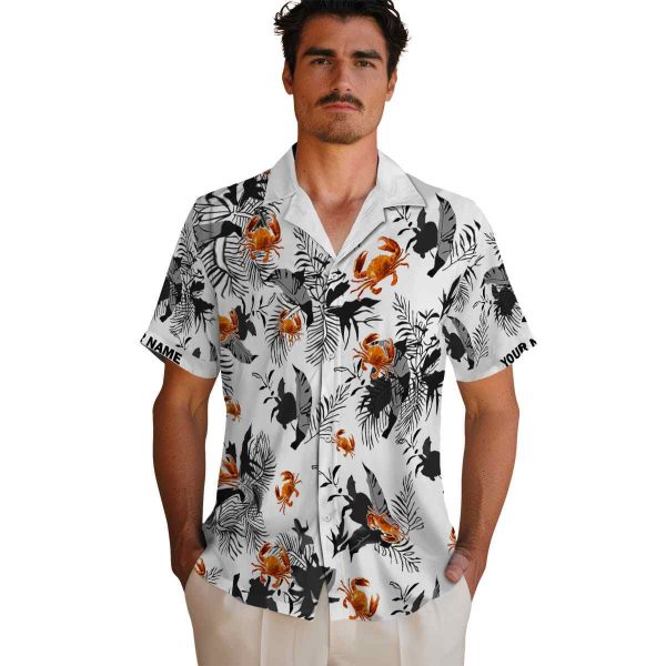 Crab Botanical Theme Hawaiian Shirt High quality