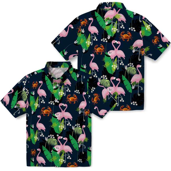 Crab Flamingo Foliage Hawaiian Shirt Latest Model