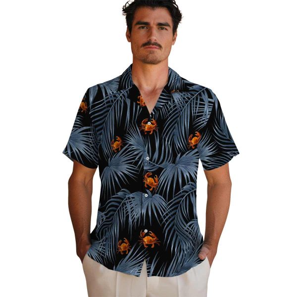 Crab Leafy Palms Hawaiian Shirt High quality