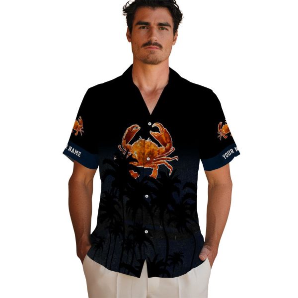 Crab Sunset Pattern Hawaiian Shirt High quality