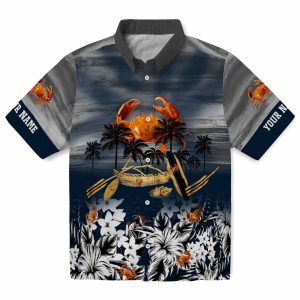 Crab Tropical Canoe Hawaiian Shirt Best selling