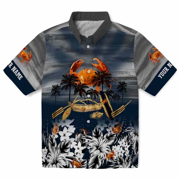 Crab Tropical Canoe Hawaiian Shirt Best selling