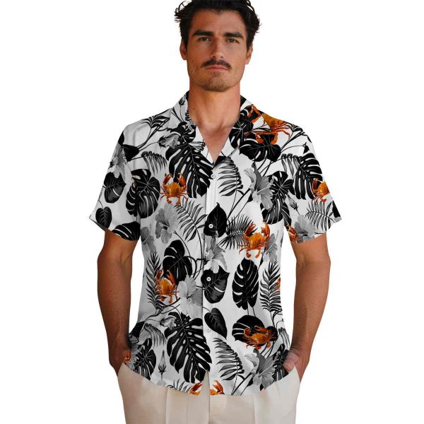 Crab Tropical Plants Hawaiian Shirt High quality