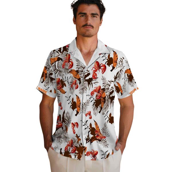 Crawfish Botanical Theme Hawaiian Shirt High quality