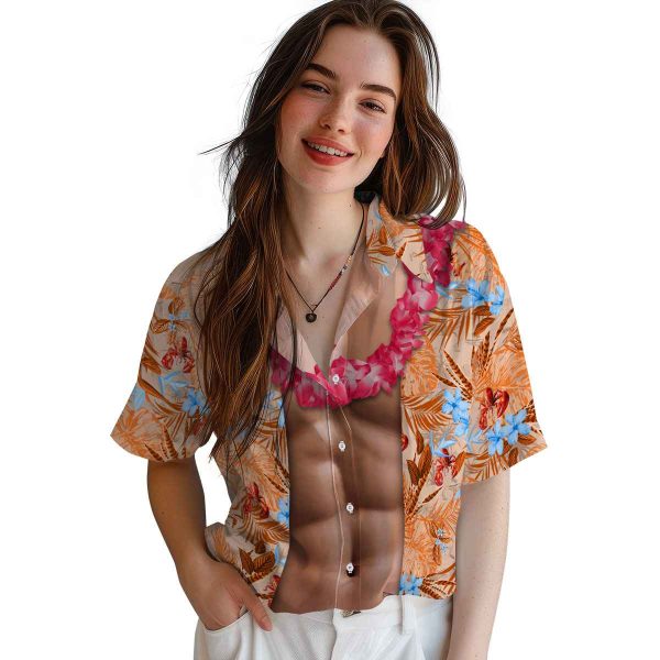 Crawfish Chest Illusion Hawaiian Shirt Trendy