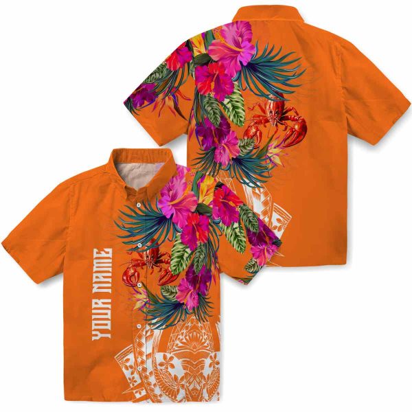 Crawfish Floral Polynesian Hawaiian Shirt Latest Model