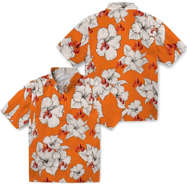 Crawfish Hibiscus Blooms Hawaiian Shirt Latest Model