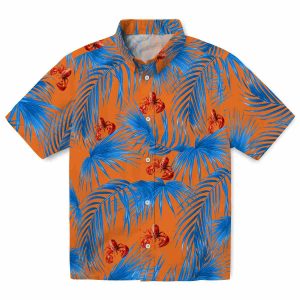 Crawfish Leafy Palms Hawaiian Shirt Best selling