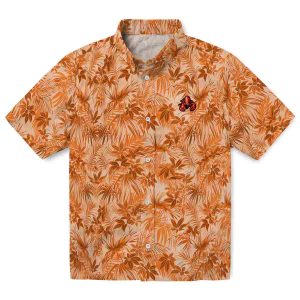 Crawfish Leafy Pattern Hawaiian Shirt Best selling