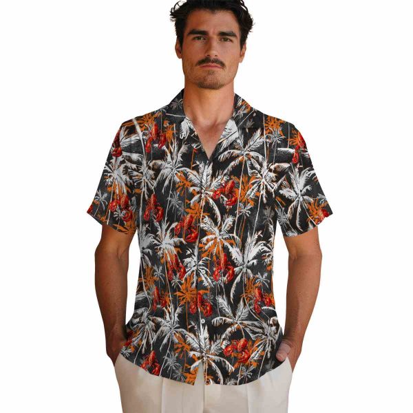 Crawfish Palm Pattern Hawaiian Shirt High quality