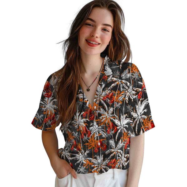 Crawfish Palm Pattern Hawaiian Shirt Trendy