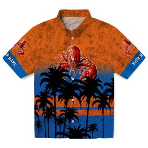 Crawfish Sunset Pattern Hawaiian Shirt Best selling