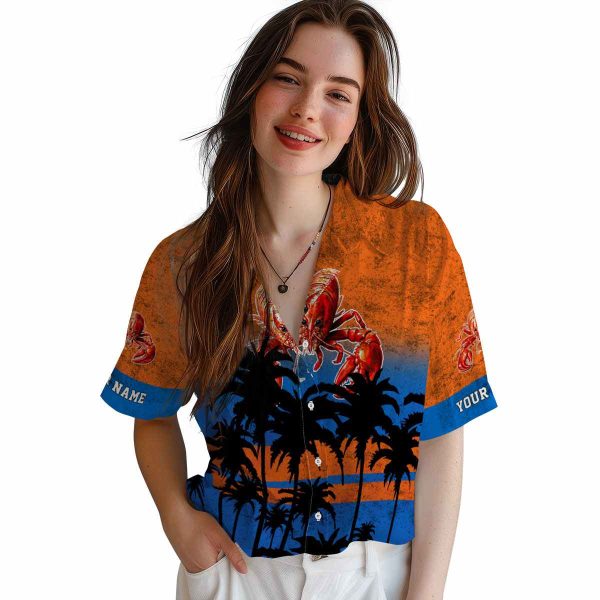 Crawfish Sunset Pattern Hawaiian Shirt Trendy