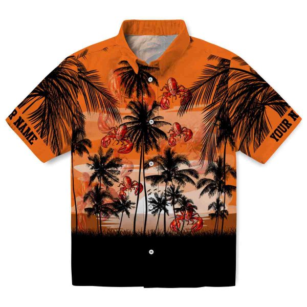 Crawfish Sunset Scene Hawaiian Shirt Best selling