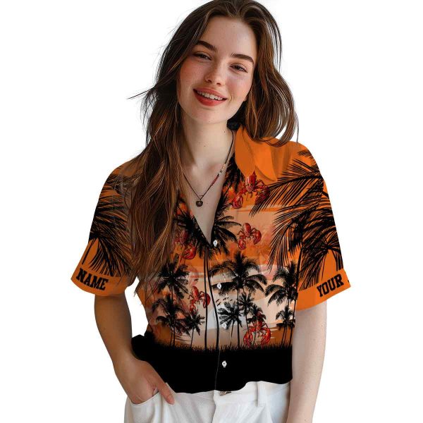 Crawfish Sunset Scene Hawaiian Shirt Trendy