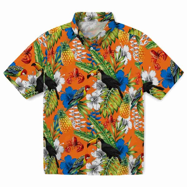 Crawfish Tropical Toucan Hawaiian Shirt Best selling