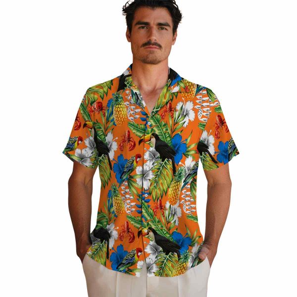 Crawfish Tropical Toucan Hawaiian Shirt High quality